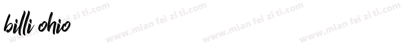 billi ohio字体转换